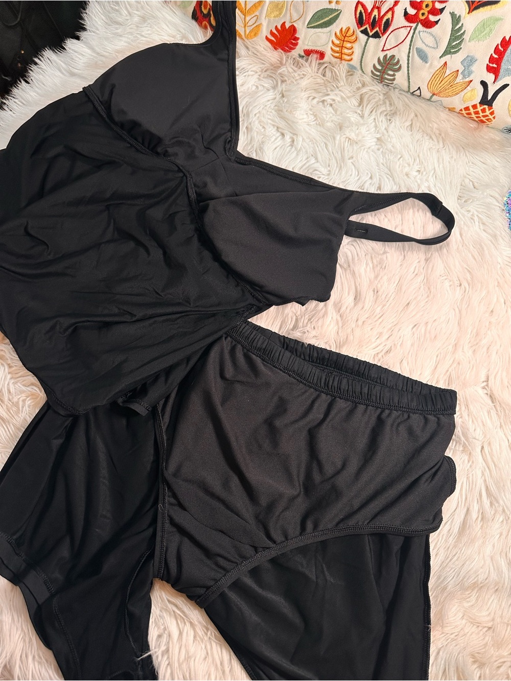 Apt 9 • Women’s Wrap Style Tankini with Silky Swim Shorts - Picture 8 of 12